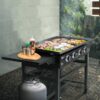 Royal Gourmet GB4001B-N 35'' Griddle with Folding Side Shelves 4 -Burner Liquid propane Flat Top Grill Royal Gourmet GB4001B-N 35'' Griddle with Folding Side Shelves 4 -Burner Liquid propane Flat Top Grill