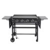 Royal Gourmet GB4001B-N 35'' Griddle with Folding Side Shelves 4 -Burner Liquid propane Flat Top Grill Royal Gourmet GB4001B-N 35'' Griddle with Folding Side Shelves 4 -Burner Liquid propane Flat Top Grill
