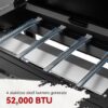 Royal Gourmet GB4007P 34'' Griddle with Hood 4 -Burner Liquid propane Flat Top Grill