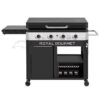 Royal Gourmet GB4008T 34'' Griddle with Foldable Pull-Out Side Table 4 -Burner Liquid propane Flat Top Grill Royal Gourmet GB4008T 34'' Griddle with Foldable Pull-Out Side Table 4 -Burner Liquid propane Flat Top Grill