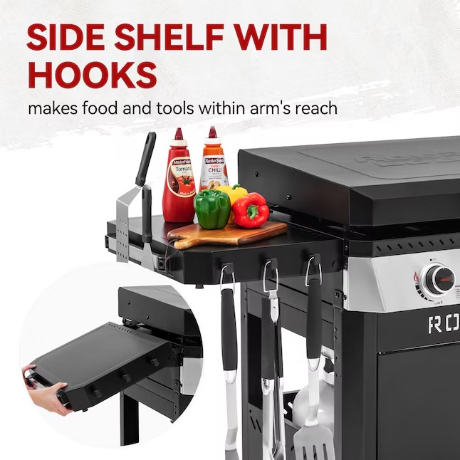 Royal Gourmet GB4008T 34'' Griddle with Foldable Pull-Out Side Table 4 -Burner Liquid propane Flat Top Grill26_11zon Royal Gourmet GB4008T 34'' Griddle with Foldable Pull-Out Side Table 4 -Burner Liquid propane Flat Top Grill