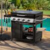 Royal Gourmet GB4008T 34'' Griddle with Foldable Pull-Out Side Table 4 -Burner Liquid propane Flat Top Grill Royal Gourmet GB4008T 34'' Griddle with Foldable Pull-Out Side Table 4 -Burner Liquid propane Flat Top Grill
