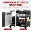 Royal Gourmet GB4008T 34'' Griddle with Foldable Pull-Out Side Table 4 -Burner Liquid propane Flat Top Grill Royal Gourmet GB4008T 34'' Griddle with Foldable Pull-Out Side Table 4 -Burner Liquid propane Flat Top Grill