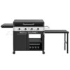 Royal Gourmet GB4008T 34'' Griddle with Foldable Pull-Out Side Table 4 -Burner Liquid propane Flat Top Grill