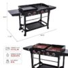 Royal Gourmet GD402 Grill and Griddle Combo with Folding Legs 4 -Burner Liquid propane Flat Top Grill