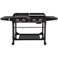 Royal Gourmet GD402 Grill and Griddle Combo with Folding Legs 4 -Burner Liquid propane Flat Top Grill