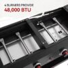 Royal Gourmet GD405A Grill and Griddle Combo 4 -Burner Liquid propane Flat Top Grill