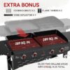 Royal Gourmet GD405A Grill and Griddle Combo 4 -Burner Liquid propane Flat Top Grill