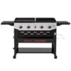 Royal Gourmet GD405B Grill and Griddle Combo Silver Black 4 -Burner Liquid Propane Gas Grill