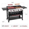 Royal Gourmet GD405B Grill and Griddle Combo Silver Black 4 -Burner Liquid Propane Gas Grill