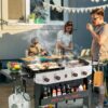 Royal Gourmet GD405B Grill and Griddle Combo Silver Black 4 -Burner Liquid Propane Gas Grill