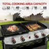 Royal Gourmet GD405B Grill and Griddle Combo Silver Black 4 -Burner Liquid Propane Gas Grill