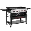 Royal Gourmet GD405B Grill and Griddle Combo Silver Black 4 -Burner Liquid Propane Gas Grill