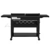 Royal Gourmet GD405B Grill and Griddle Combo Silver Black 4 -Burner Liquid Propane Gas Grill
