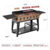 Royal Gourmet GD601Y Gas Grill and Griddle Combo 6 -Burner Liquid propane Flat Top Grill