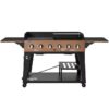 Royal Gourmet GD601Y Gas Grill and Griddle Combo 6 -Burner Liquid propane Flat Top Grill
