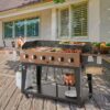 Royal Gourmet GD601Y Gas Grill and Griddle Combo 6 -Burner Liquid propane Flat Top Grill