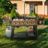 Royal Gourmet GD601Y Gas Grill and Griddle Combo 6 -Burner Liquid propane Flat Top Grill