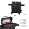 Royal Gourmet GE6001H Black 6 -Burner Liquid Propane Gas Grill 1 -Side Burner