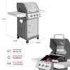 Royal Gourmet GG3001S Cabinet Style Stainless steel 3 -Burner Liquid Propane Gas Grill