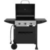 Royal Gourmet GH3001H Cart Style with Front Storage Basket Black 3 -Burner Liquid Propane Gas Grill