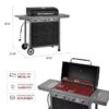 Royal Gourmet GL4001 Pegboard Series Black 4 -Burner Liquid Propane Gas Grill Royal Gourmet GL4001 Pegboard Series Black 4 -Burner Liquid Propane Gas Grill