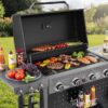 Royal Gourmet GL4001 Pegboard Series Black 4 -Burner Liquid Propane Gas Grill Royal Gourmet GL4001 Pegboard Series Black 4 -Burner Liquid Propane Gas Grill