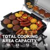 Royal Gourmet GT2003 Portable 2-in-1 Grill Griddle Combo with Stand and Shelf 346-Sq. in Gray Portable Liquid propane Grill