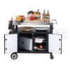 Royal Gourmet PC3403S Outdoor Stainless Steel Grill Prep Table Black Steel Removable work table