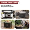 Royal Gourmet PC3403S Outdoor Stainless Steel Grill Prep Table Black Steel Removable work table