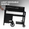 Royal Gourmet PC4401B 3-Tier Dining Cart with Wind Guard Black Steel Removable work table