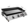 Royal Gourmet PD1300C 319-Sq. in Silver and black Portable Liquid propane Grill