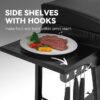 Royal Gourmet PD4001 Tabletop Gas Griddle with Removable Standing Cart and Hood 4 -Burner Liquid propane Flat Top Grill