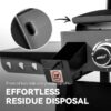 Royal Gourmet PD4001 Tabletop Gas Griddle with Removable Standing Cart and Hood 4 -Burner Liquid propane Flat Top Grill