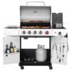 Royal Gourmet SG5002 Cabinet Style Silver 5 -Burner Liquid Propane Gas Grill 1 -Side Burner