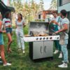 Royal Gourmet SG5002 Cabinet Style Silver 5 -Burner Liquid Propane Gas Grill 1 -Side Burner