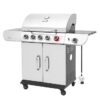Royal Gourmet SG5002 Cabinet Style Silver 5 -Burner Liquid Propane Gas Grill 1 -Side Burner