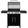 Royal Gourmet SG5003H Cabinet Style Black 4 -Burner Liquid Propane Gas Grill 1 -Side Burner