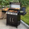 Royal Gourmet SG5003H Cabinet Style Black 4 -Burner Liquid Propane Gas Grill 1 -Side Burner