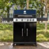 Royal Gourmet SG5003H Cabinet Style Black 4 -Burner Liquid Propane Gas Grill 1 -Side Burner