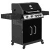 Royal Gourmet SG5003H Cabinet Style Black 4 -Burner Liquid Propane Gas Grill 1 -Side Burner