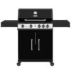 Royal Gourmet SG5003H Cabinet Style Black 4 -Burner Liquid Propane Gas Grill 1 -Side Burner