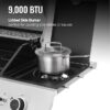 Royal Gourmet SG6002S Cabinet Style Silver 6 -Burner Liquid Propane Gas Grill 1 -Side Burner