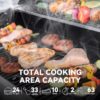 Royal Gourmet SG6002S Cabinet Style Silver 6 -Burner Liquid Propane Gas Grill 1 -Side Burner