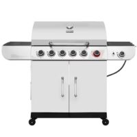 Royal Gourmet SG6002S Cabinet Style Silver 6 -Burner Liquid Propane Gas Grill 1 -Side Burner