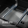 Royal Gourmet ZH3002N-N Cabinet Style Dual Fuel Series Silver Black Liquid propane and charcoal Combo Grill Royal Gourmet ZH3002N-N Cabinet Style Dual Fuel Series Silver Black Liquid propane and charcoal Combo Grill