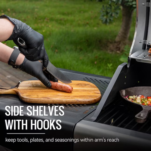 Royal Gourmet ZH3002N-N Cabinet Style Dual Fuel Series Silver Black Liquid propane and charcoal Combo Grill79_11zon Royal Gourmet ZH3002N-N Cabinet Style Dual Fuel Series Silver Black Liquid propane and charcoal Combo Grill