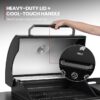 Royal Gourmet ZH3004H Premium Gas Grill and Pizza Oven Combo Black 5 -Burner Liquid Propane Gas Grill 1 -Side Burner