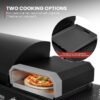 Royal Gourmet ZH3004H Premium Gas Grill and Pizza Oven Combo Black 5 -Burner Liquid Propane Gas Grill 1 -Side Burner