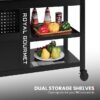Royal Gourmet ZH3004H Premium Gas Grill and Pizza Oven Combo Black 5 -Burner Liquid Propane Gas Grill 1 -Side Burner